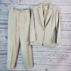 Vintage Pendleton 100% Virgin Wool Pant Suit Sz 6